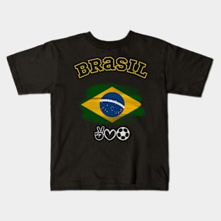 Brazil Soccer Jersey Football 2022 Team Kids T-Shirt